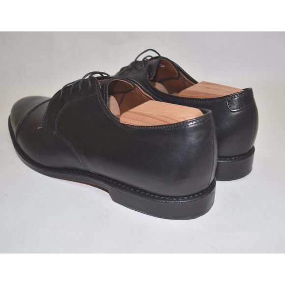 Allen Edmonds Riverside Cap Toe Blucher Derby Black Leather Shoe 11.5 1410 main image 8